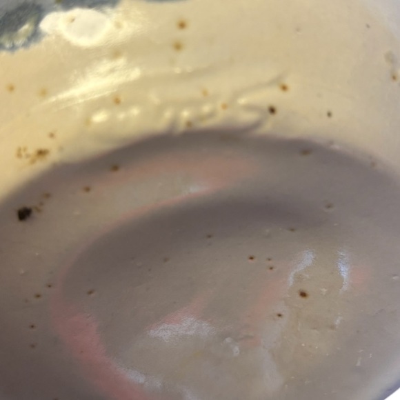 Artist Signed Vintage Glazed Stoneware Oil Lamp - Picture 7 of 7